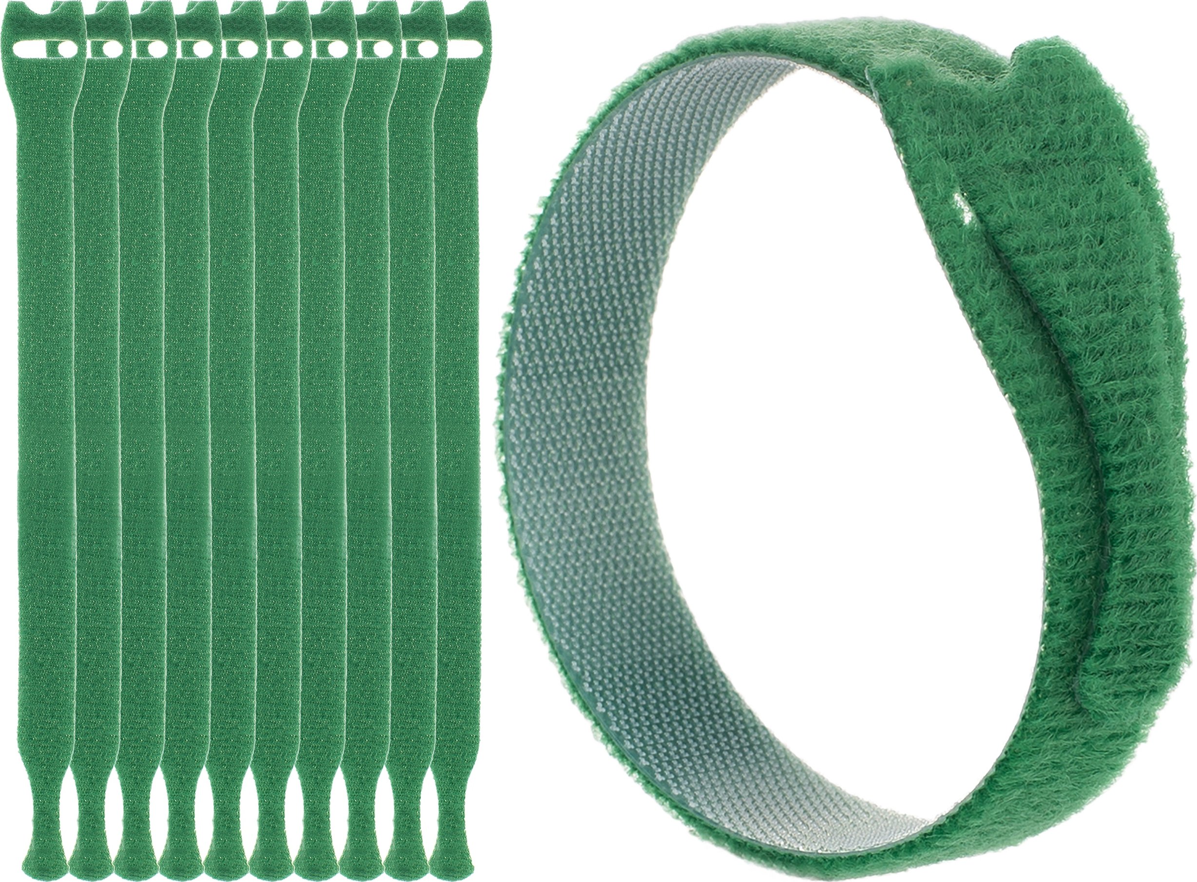 Organizer Wojtap Opaski rzepowe do kabli 20x200 mm 10 szt zielony – Idealne rozwiązanie do porządkowania kabli