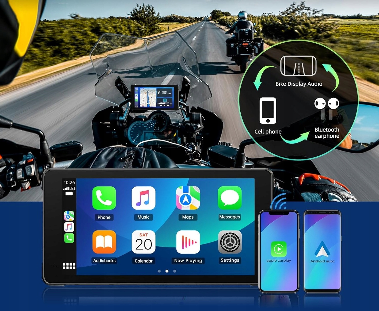 Bezprzewodowe połączenie z Apple CarPlay i Android Auto