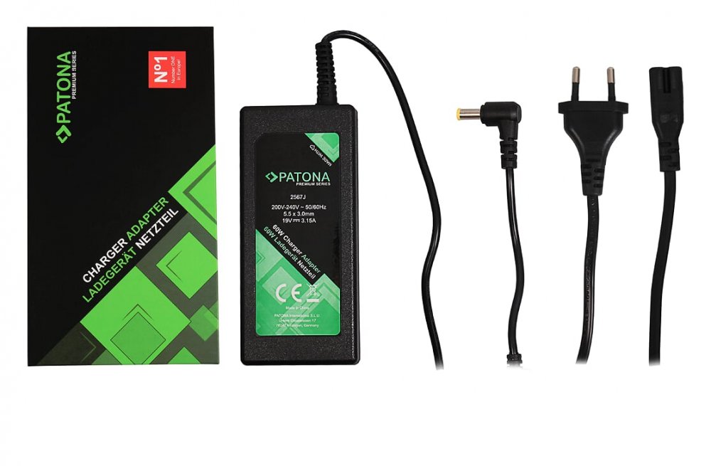 Wydajność zasilania: 60W i 3,15A