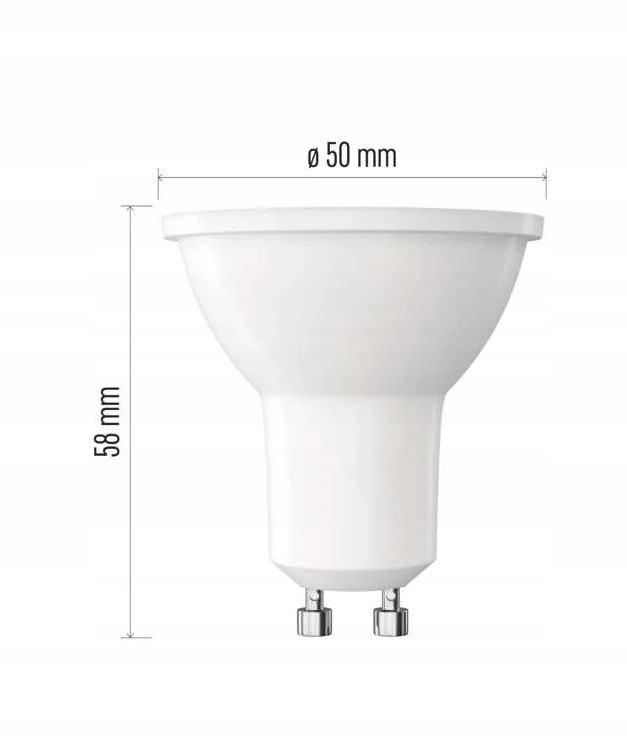 Wymiary i kształt – Kompaktowy design MR16