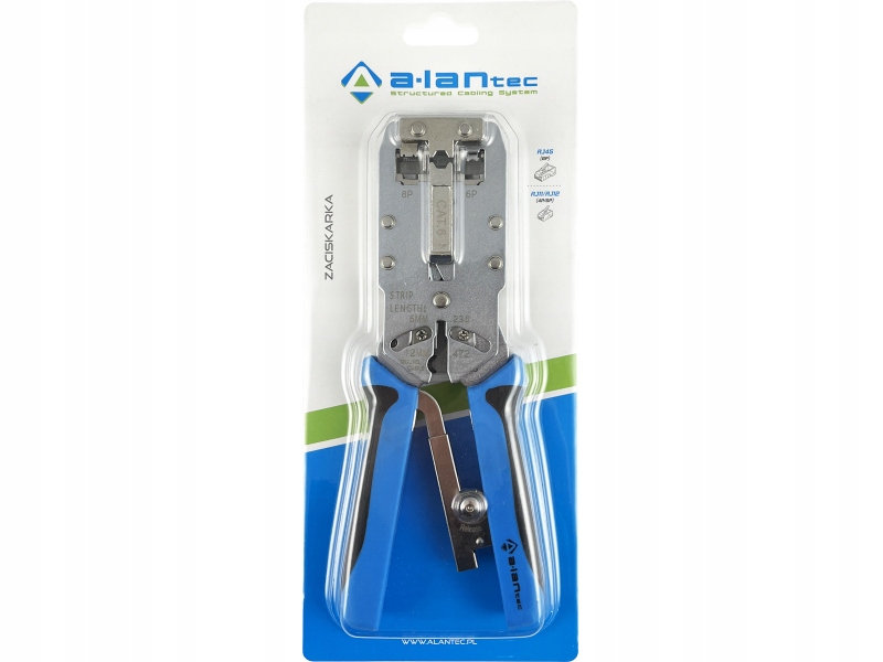 Wzmocniona zaciskarka 6p8p ALANTEC – Niezawodne narzędzie do instalacji sieciowych