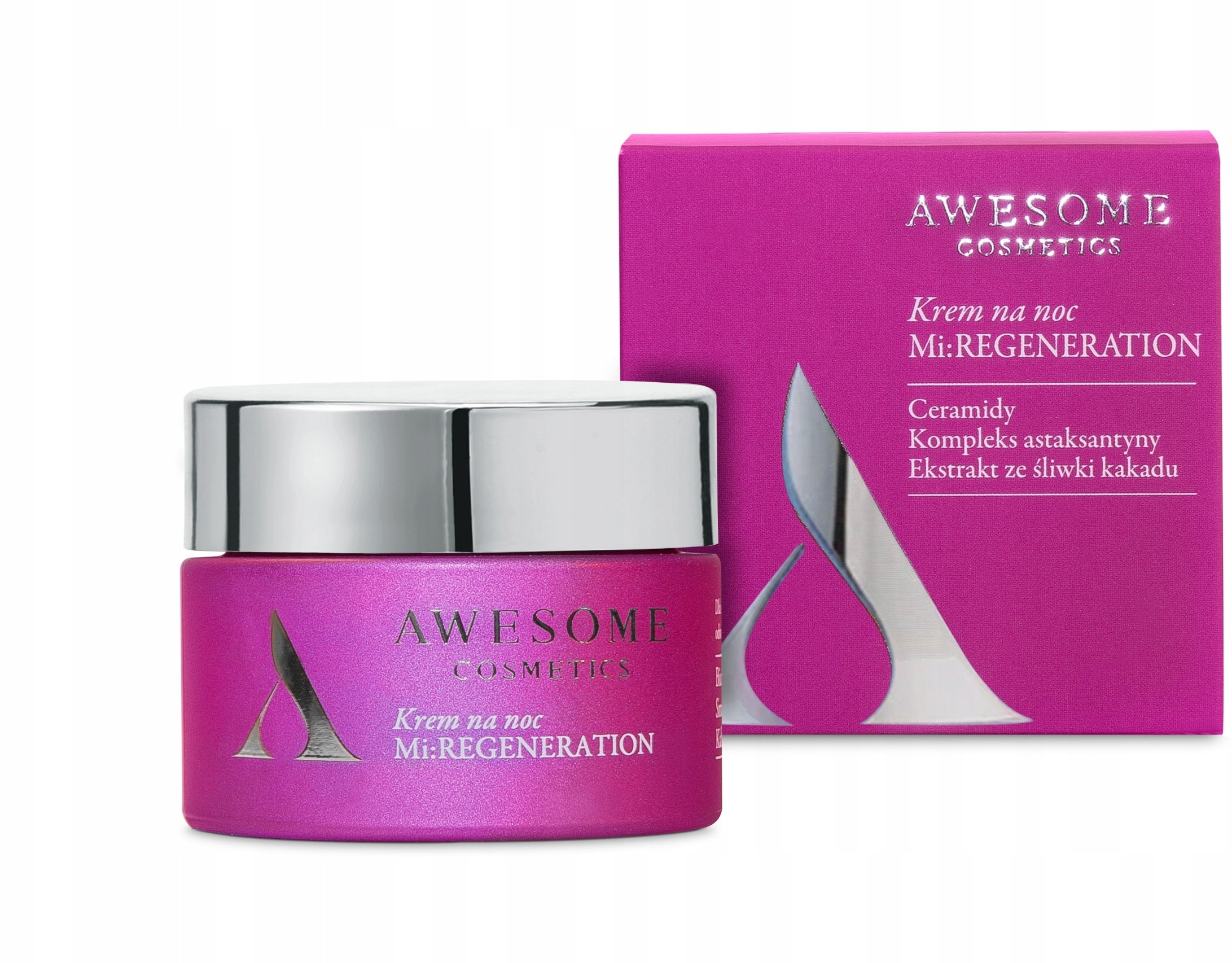 AWESOME COSMETICS Mikrobiom Krem na Noc Mi:Regeneration 50ml – Regeneracja i Odżywienie Twojej Skóry