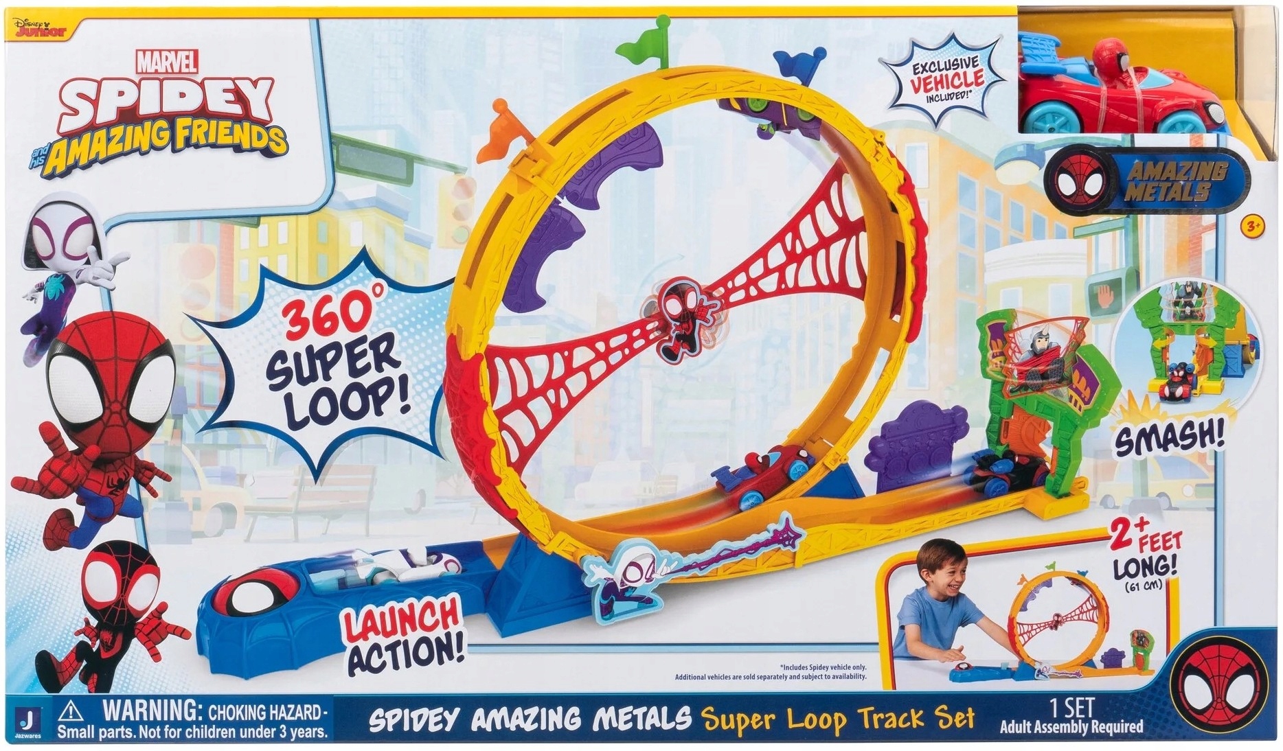 Ekskluzywny pojazd Amazing Metals Spidey's Web Crawler