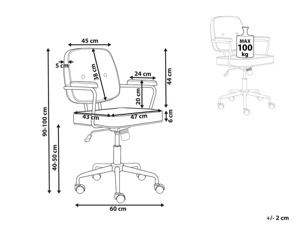 Stabilność i wytrzymałość – Chromowane metalowe nogi