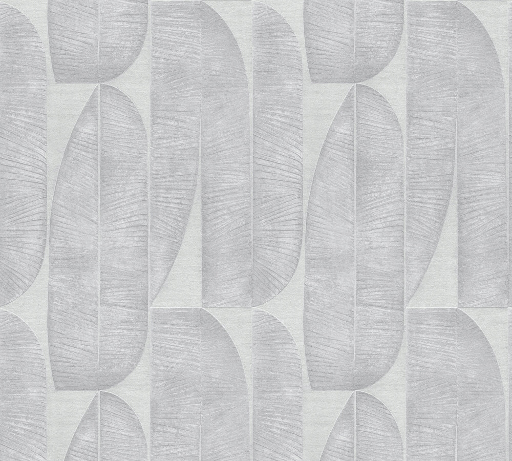 Tapeta WALLPAPER 396582 GREY LEAVES – Nowoczesny styl w Twoim wnętrzu