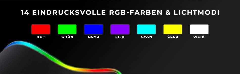 Żywe podświetlenie RGB z 14 trybami