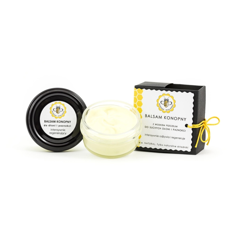 Balsam konopny do dłoni i paznokci 35 g - Miodowa Mydlarnia