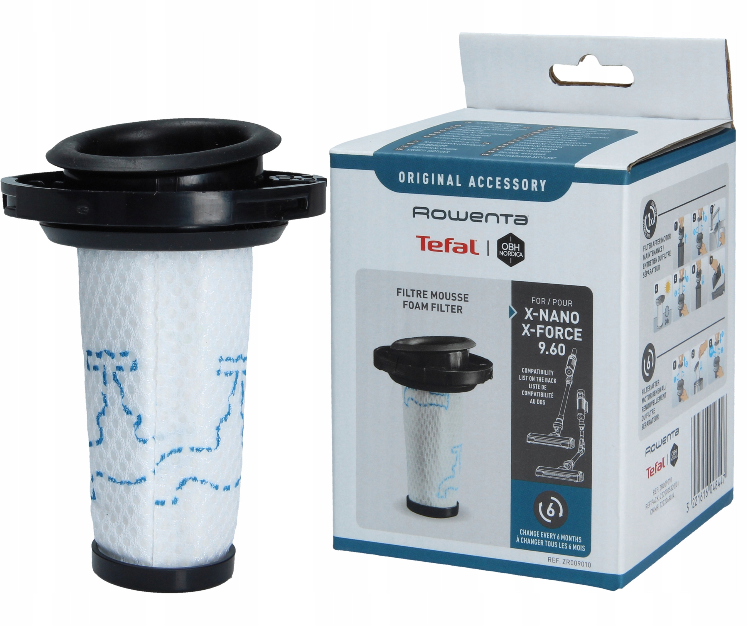 Tefal X-Force 9.60 TY20 & X-Nano TY11 – Filtr do odkurzaczy bezprzewodowych