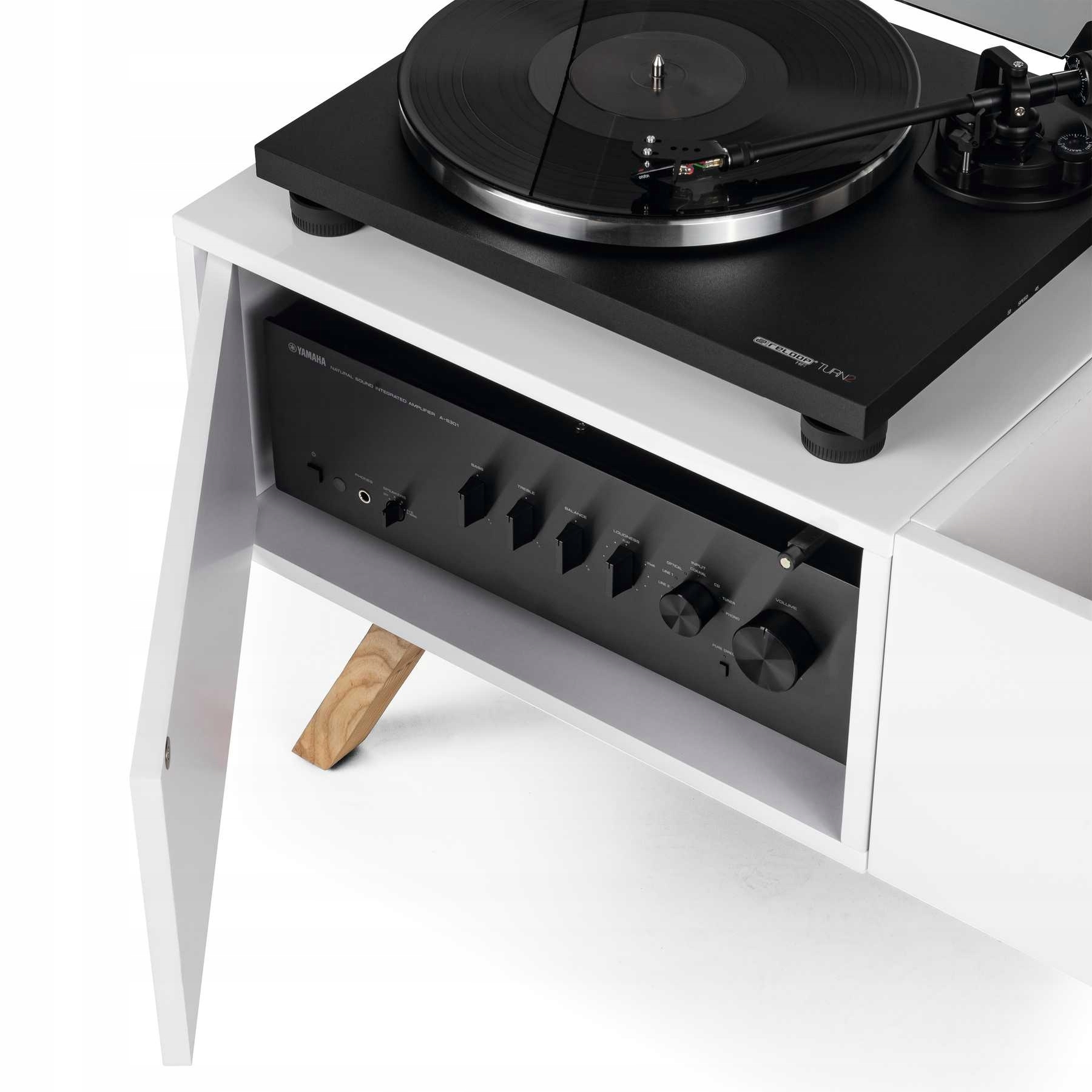GLORIOUS Turntable Lowboard – Elegancka szafka pod gramofon i płyty