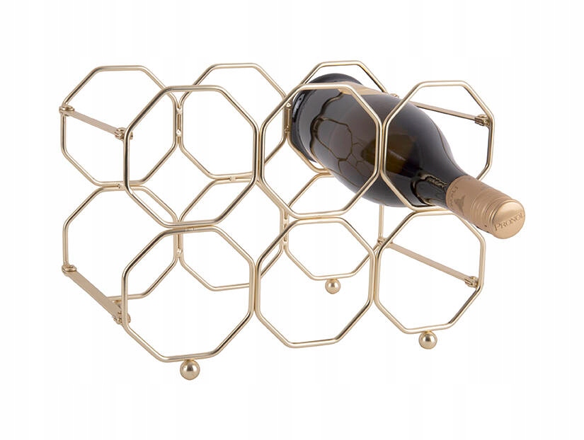 Stojak na wino HONEYCOMB – Elegancja i funkcjonalność w Twojej kuchni