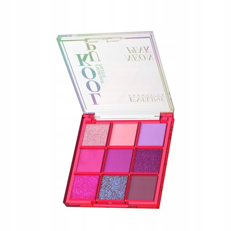 EVELINE Look Up Neon Pink – Paleta 9 cieni do powiek dla wyjątkowego makijażu