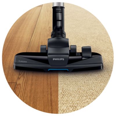 Nasadka TriActive umożliwia odkurzanie podłogi jednym ruchem na 3 różne sposoby