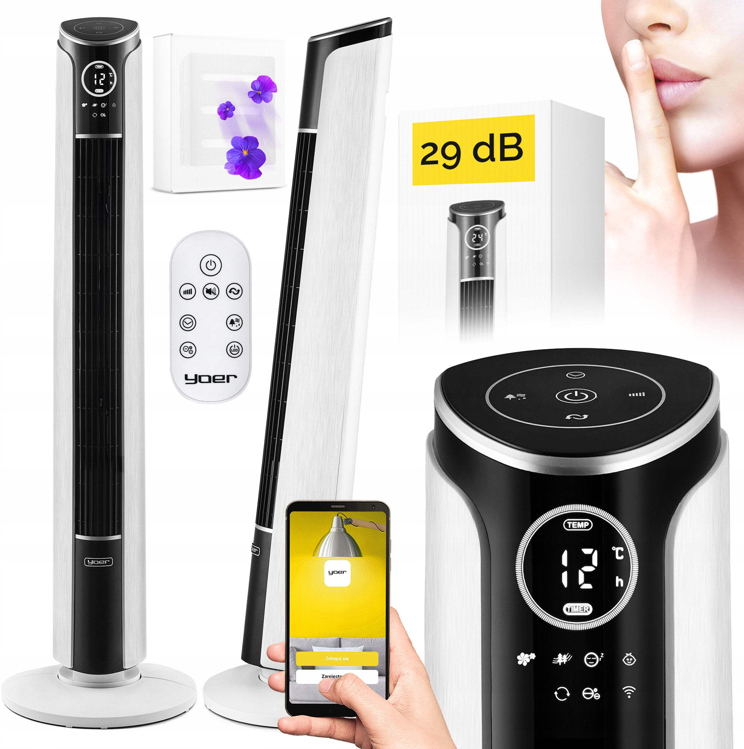 Funkcje Sterowania – Pilot i Aplikacja Wi-Fi