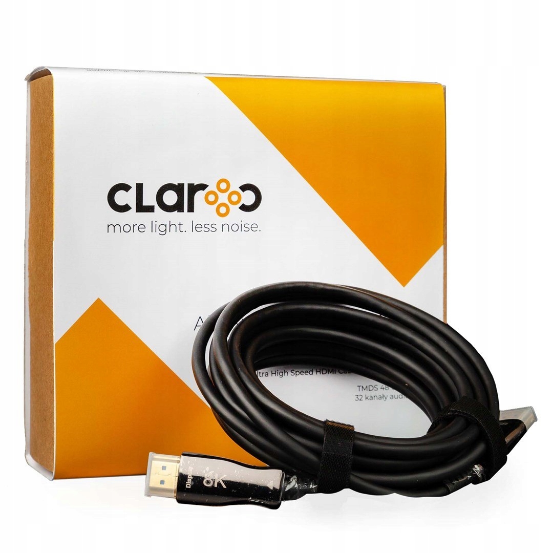 Kabel HDMI Claroc optyczny HDMI 2.1 AOC 8K 120Hz – Doskonała jakość obrazu