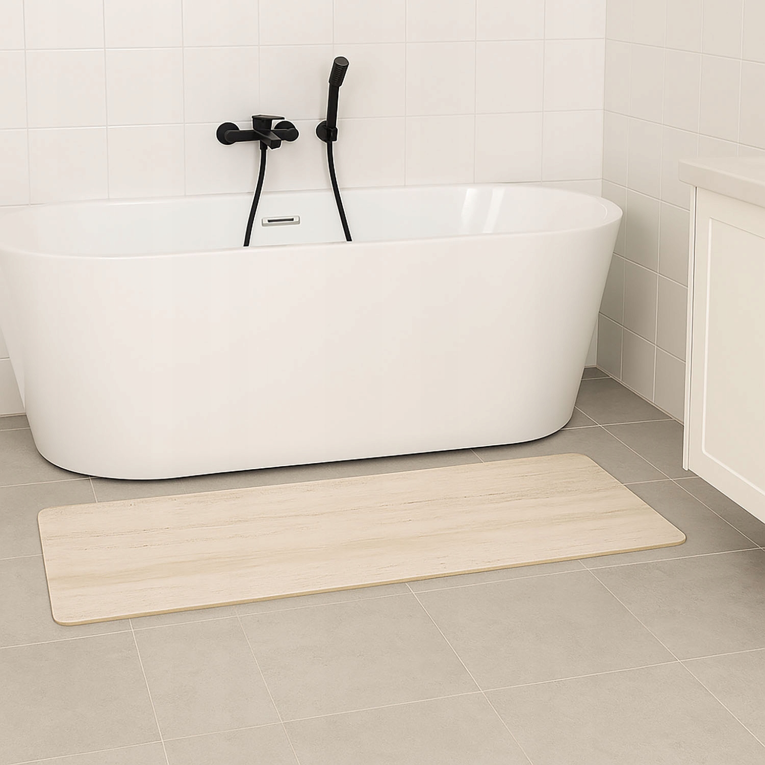 Mata łazienkowa diatomitowa EASY 50 x 120 cm – Komfort i bezpieczeństwo w Twojej łazience
