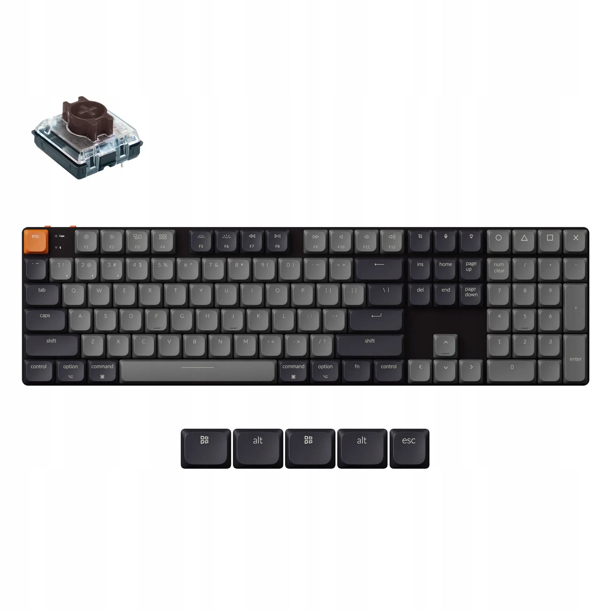 Niskoprofilowe mechaniczne switche Keychron 2.0