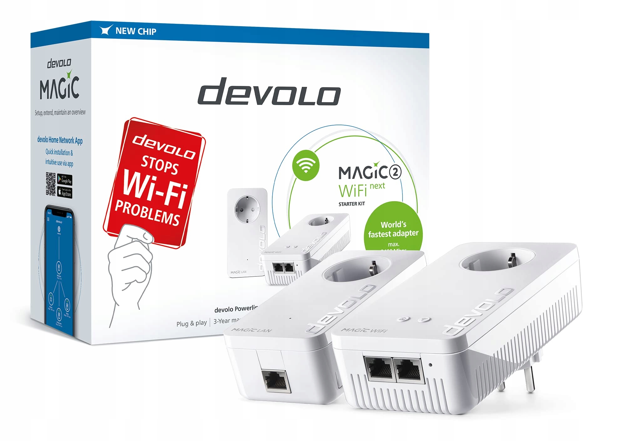 Adapter Powerline Devolo Magic 2 WiFi Next Starter Kit – Szybkie połączenie w Twoim domu