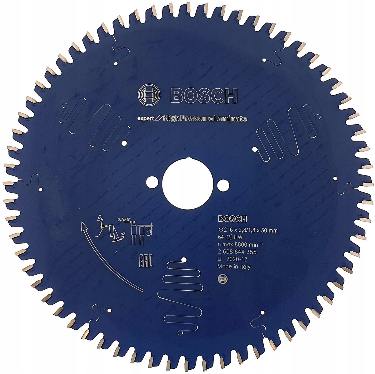 Precyzyjne cięcie dzięki 64 zębom