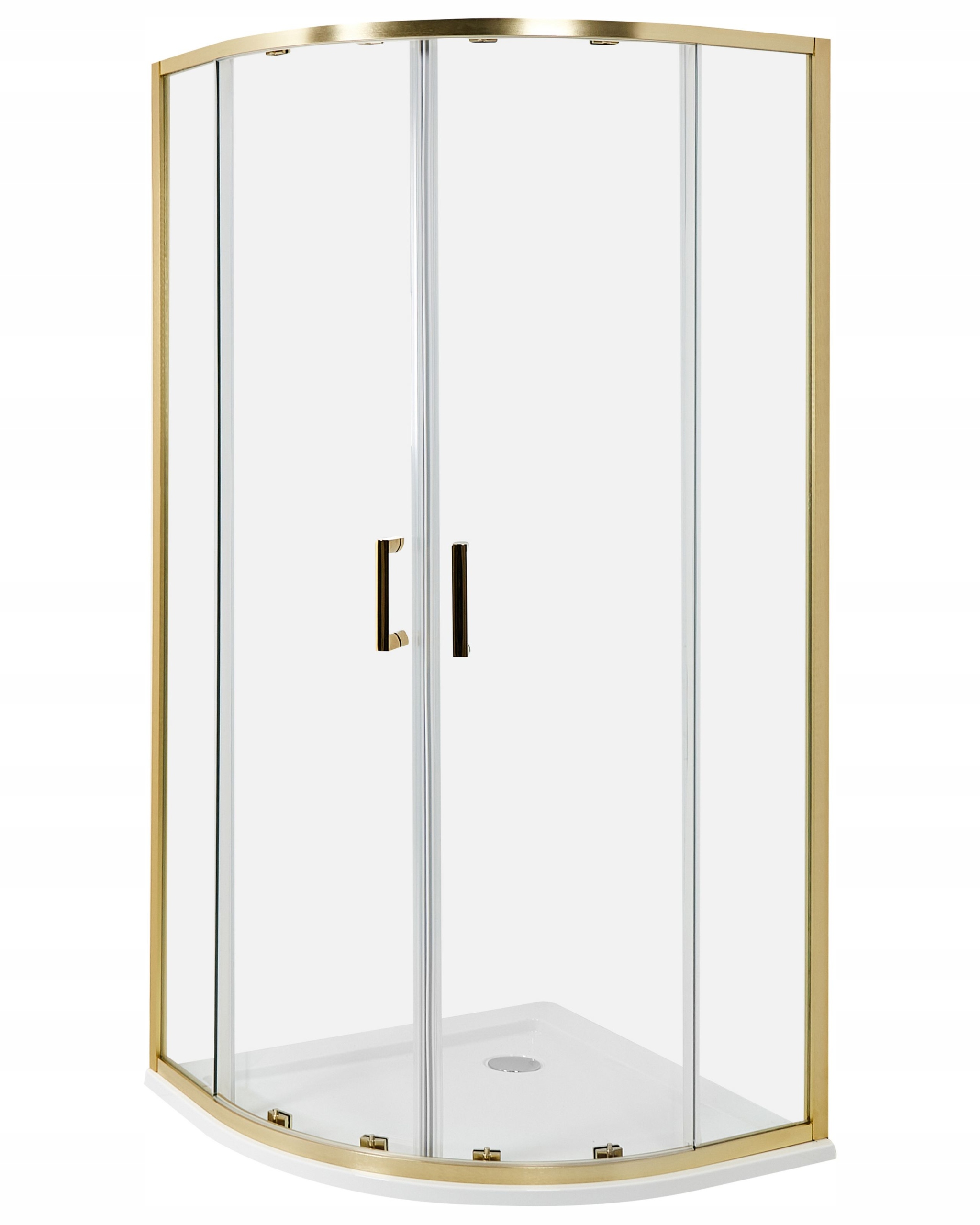 Kabina prysznicowa JUKATAN 90 x 90 x 185 cm Złoty – Elegancja w Twojej łazience