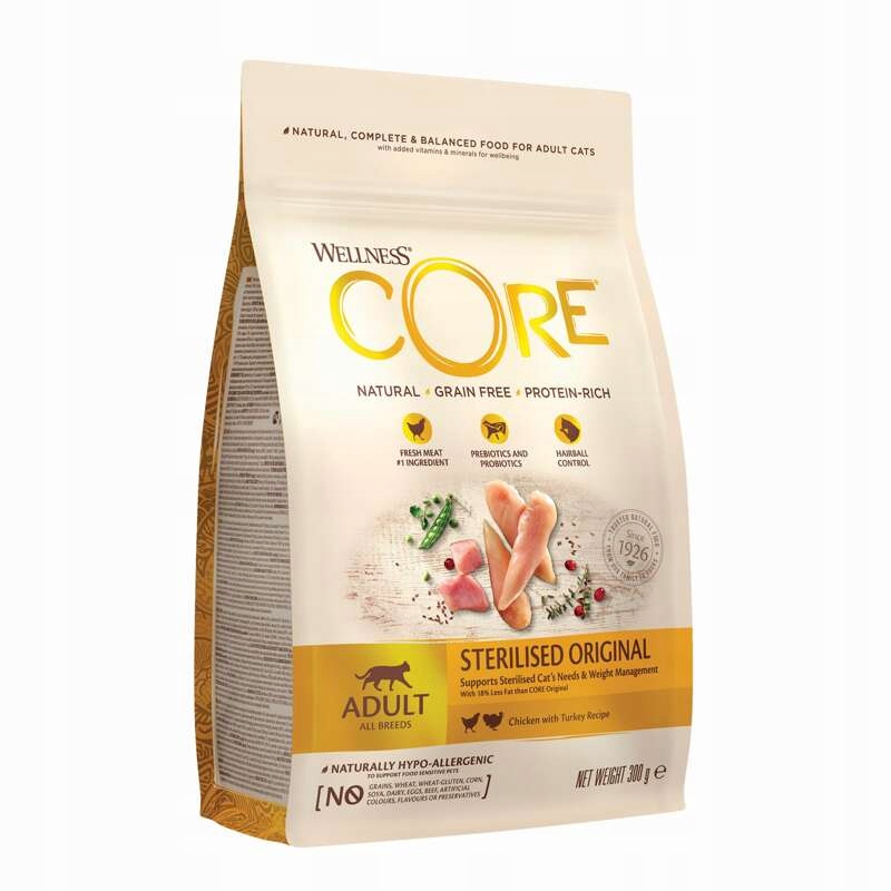 Wellness Core Sterilised Original Sterilised Chicken and Turkey 300g – Puikus maistas suaugusioms katėms
