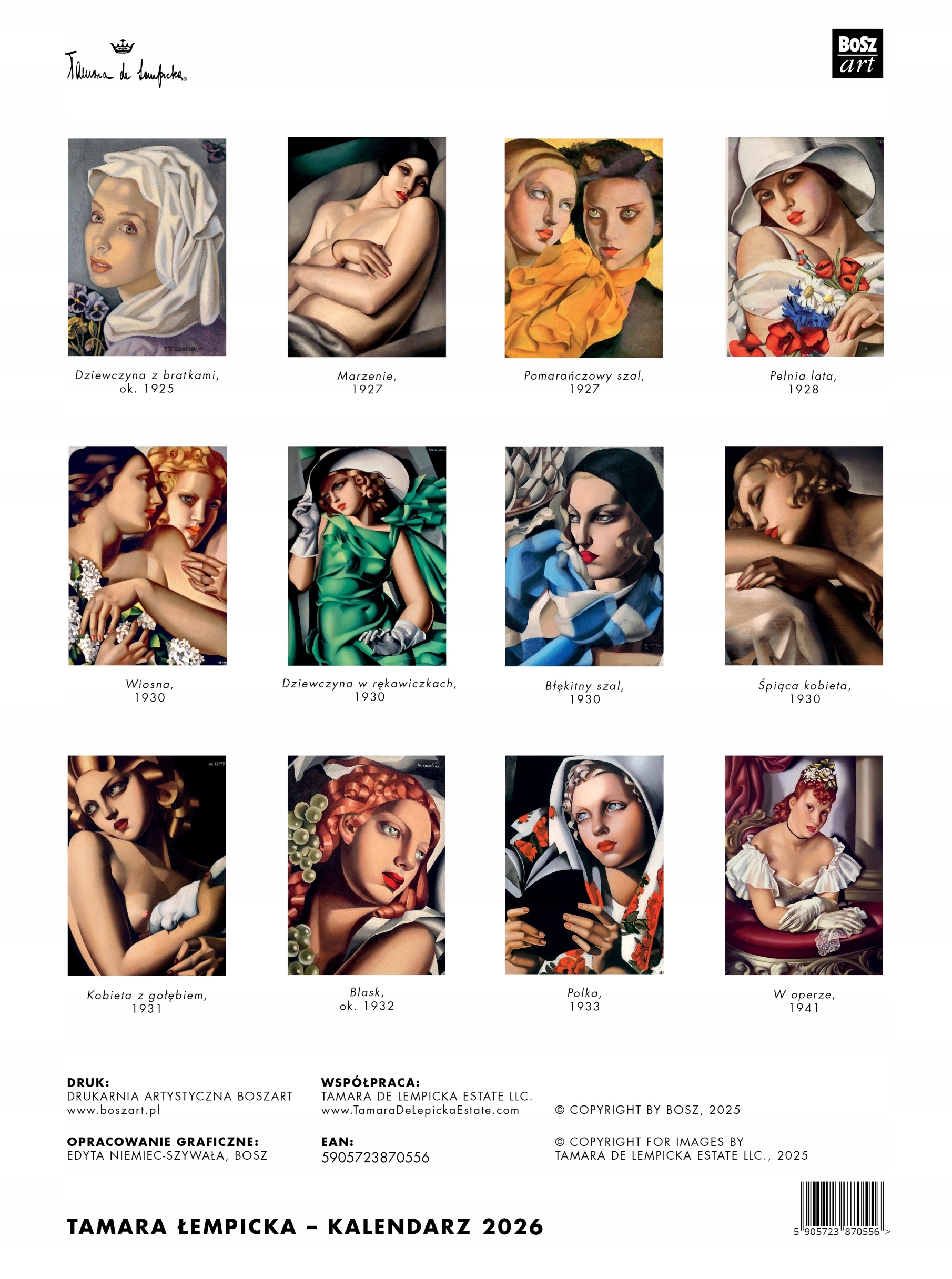 Funkcjonalność – Kalendarz 13-kartkowy z spiralą