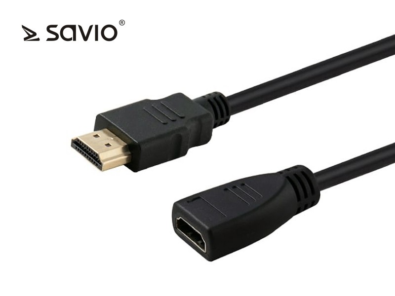 Kabel HDMI 1m czarny (SAVIO CL-132) – Idealne połączenie dla Twojego sprzętu