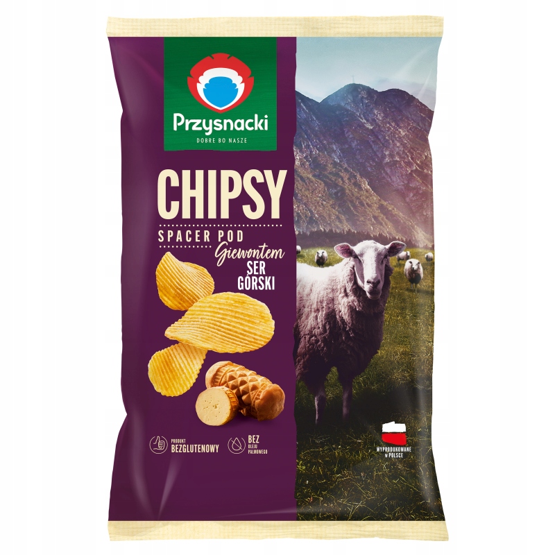 Przysnacki Chipsy Ser Górski 130 g – Doskonała przekąska na każdą okazję
