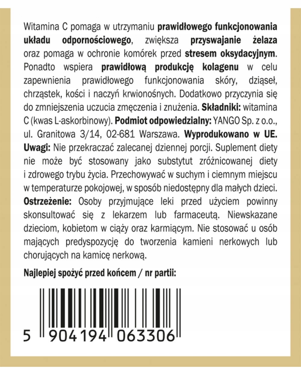 Właściwości witaminy C – Wsparcie układu odpornościowego
