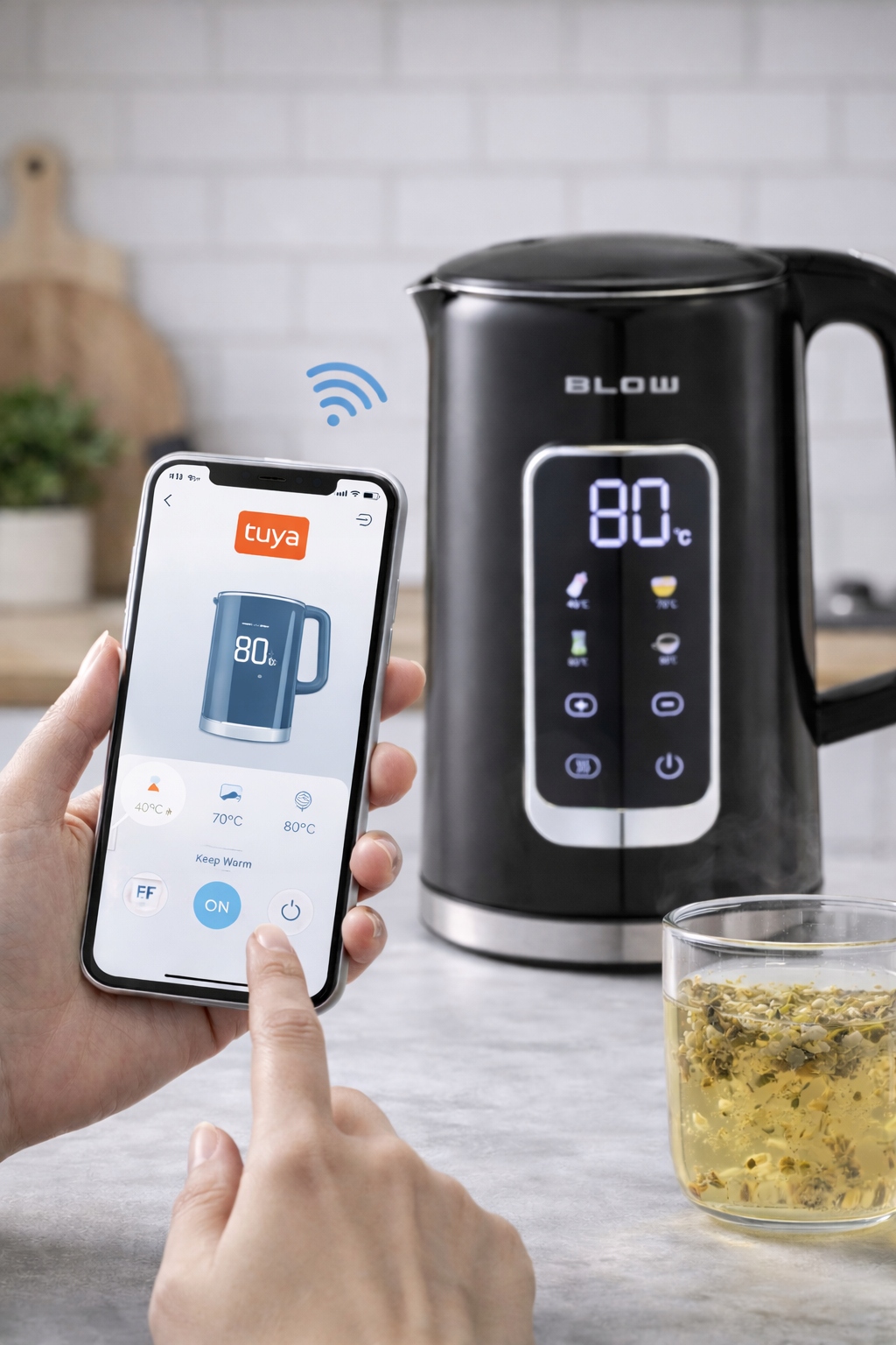 Zdalne sterowanie dzięki Wi-Fi i aplikacji TUYA