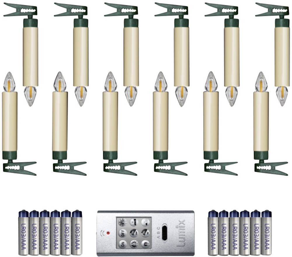 Krinner Krinner Lumix Superlight Flame Mini Ivory – Zestaw 12 szt. dla Twojego domu