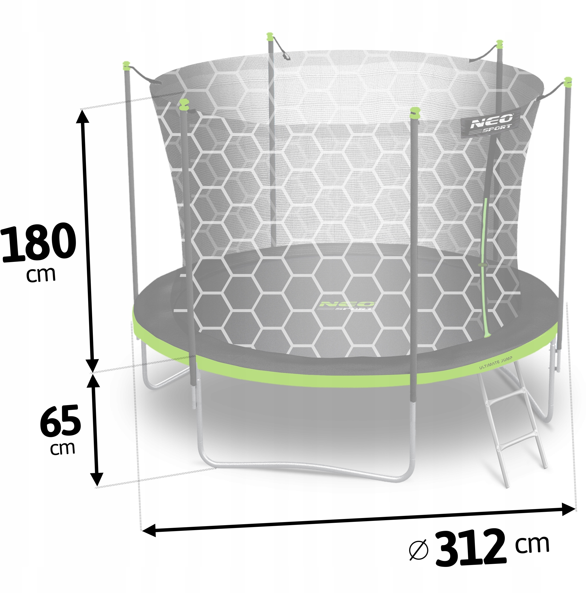 Trampolina ogrodowa NeoSport 312 cm (10 ft) – Idealna do zabawy na świeżym powietrzu