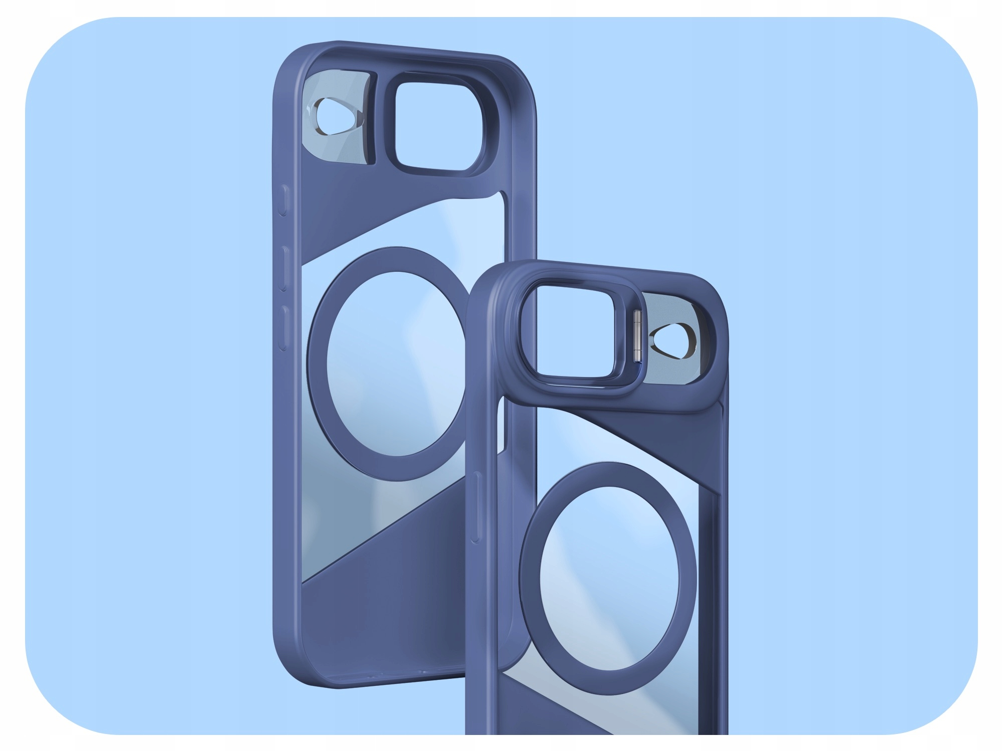 Nowoczesny design z przezroczystymi elementami