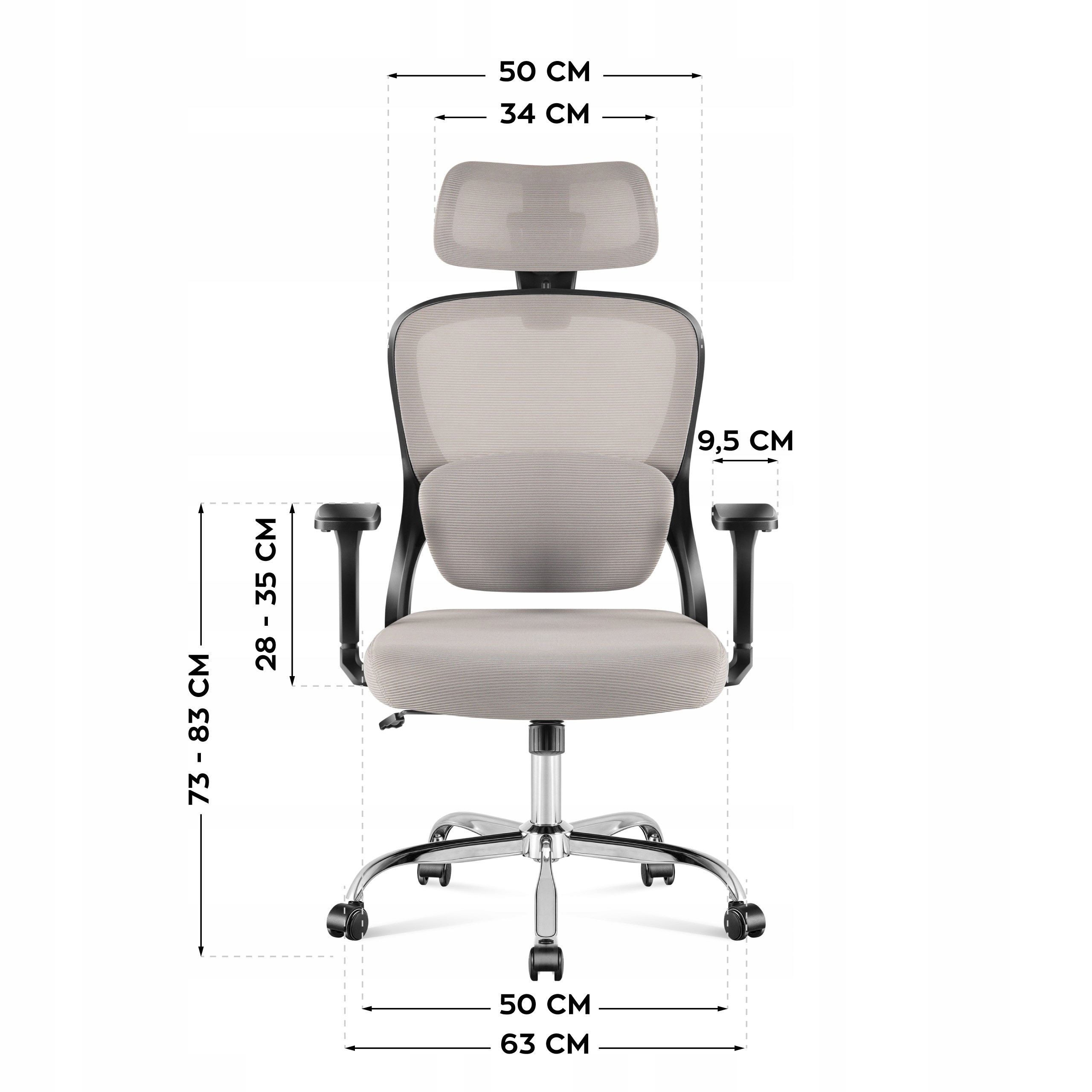 Zagłówek z regulacją 2D – wsparcie dla szyi i głowy