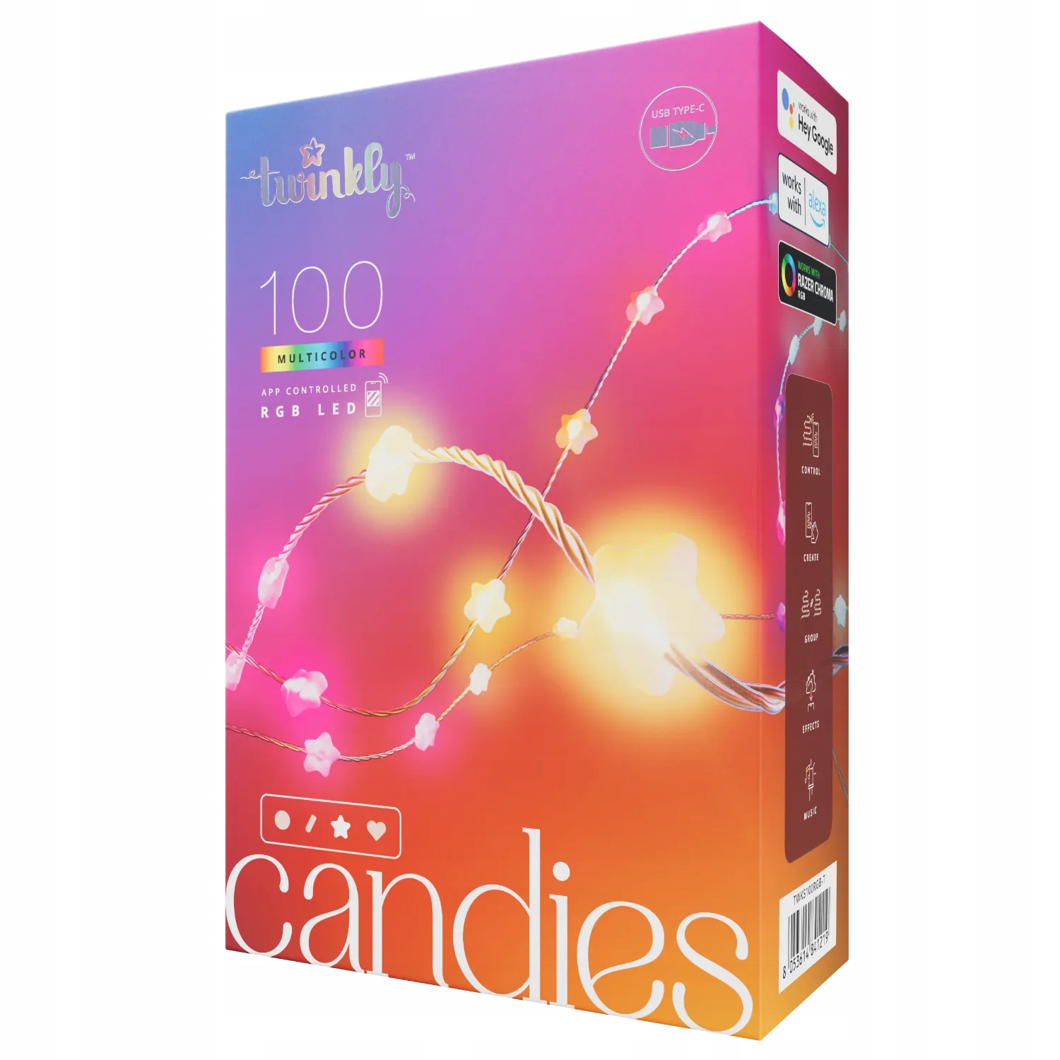 Twinkly Candies LED TWKS100RGB-T – Stwórz magiczną atmosferę w swoim domu