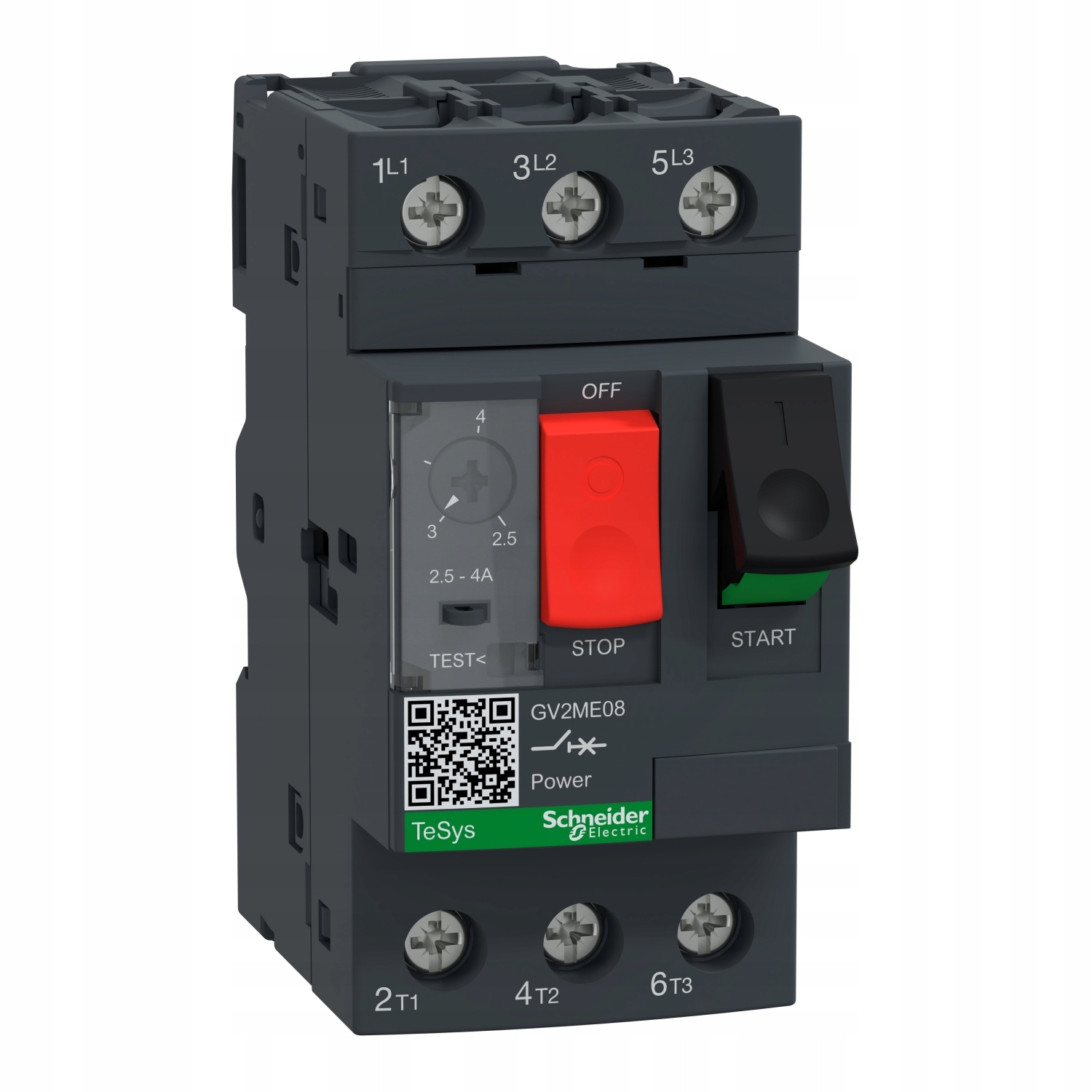 Wymiary i parametry techniczne wyłącznika silnikowego GV2ME