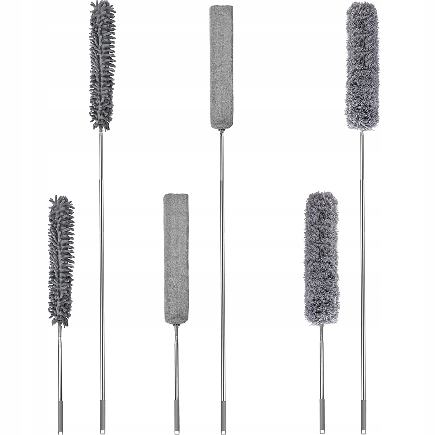 Miotełka 3 końcówki Zosia szara 280 cm – Idealne rozwiązanie do sprzątania