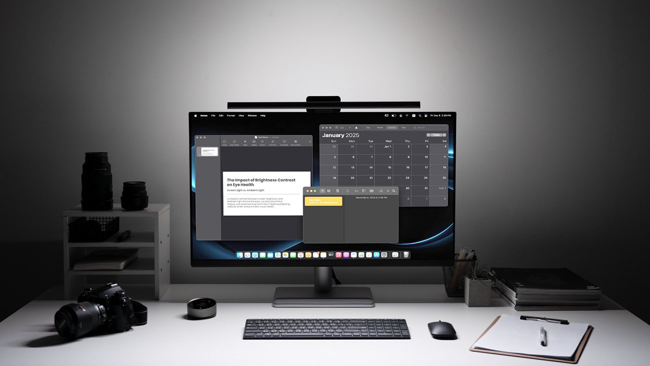 Lampa do monitora BenQ ScreenBar Halo 2 z bezprzewodowym kontrolerem