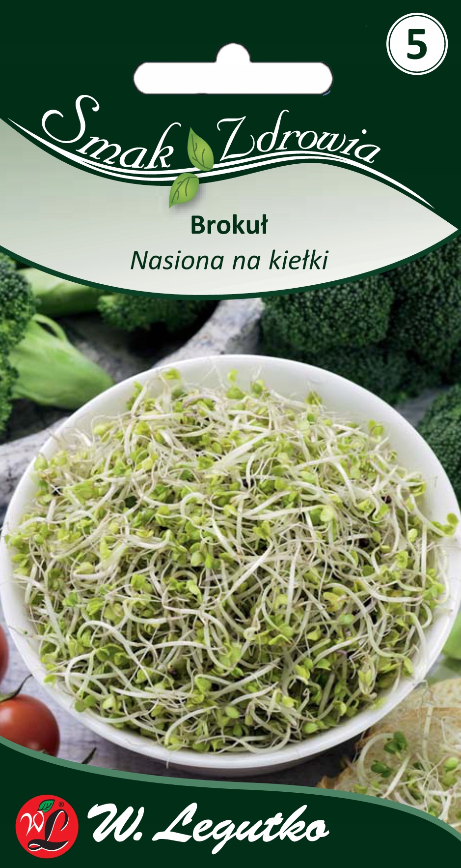 Nasiona na kiełki jadalne Brokuł 10g W.Legutko – Zdrowe źródło składników odżywczych