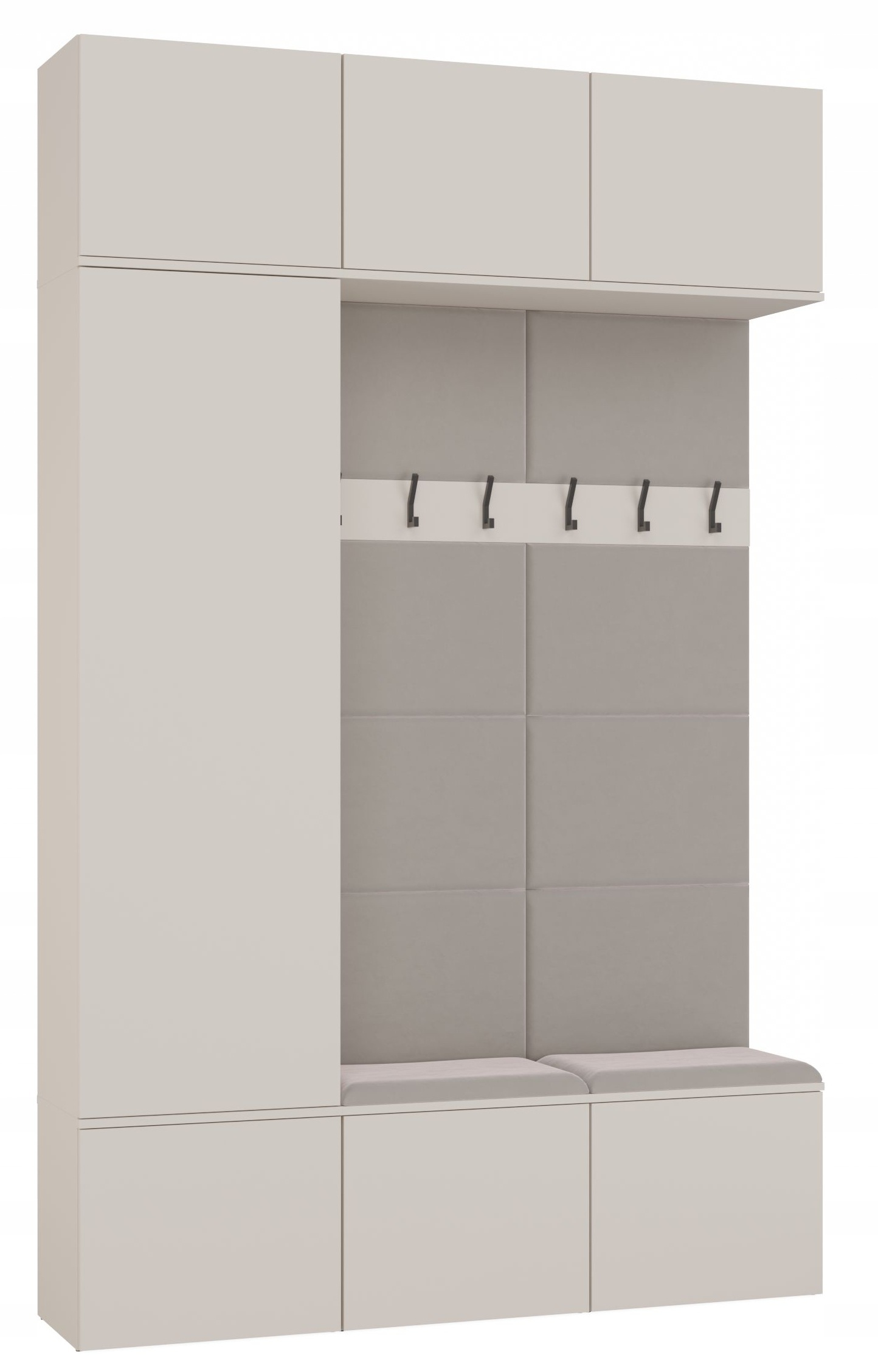 Garderoba HAGA III 1Sz2W Kaszmir – Elegancka i funkcjonalna przestrzeń do przedpokoju