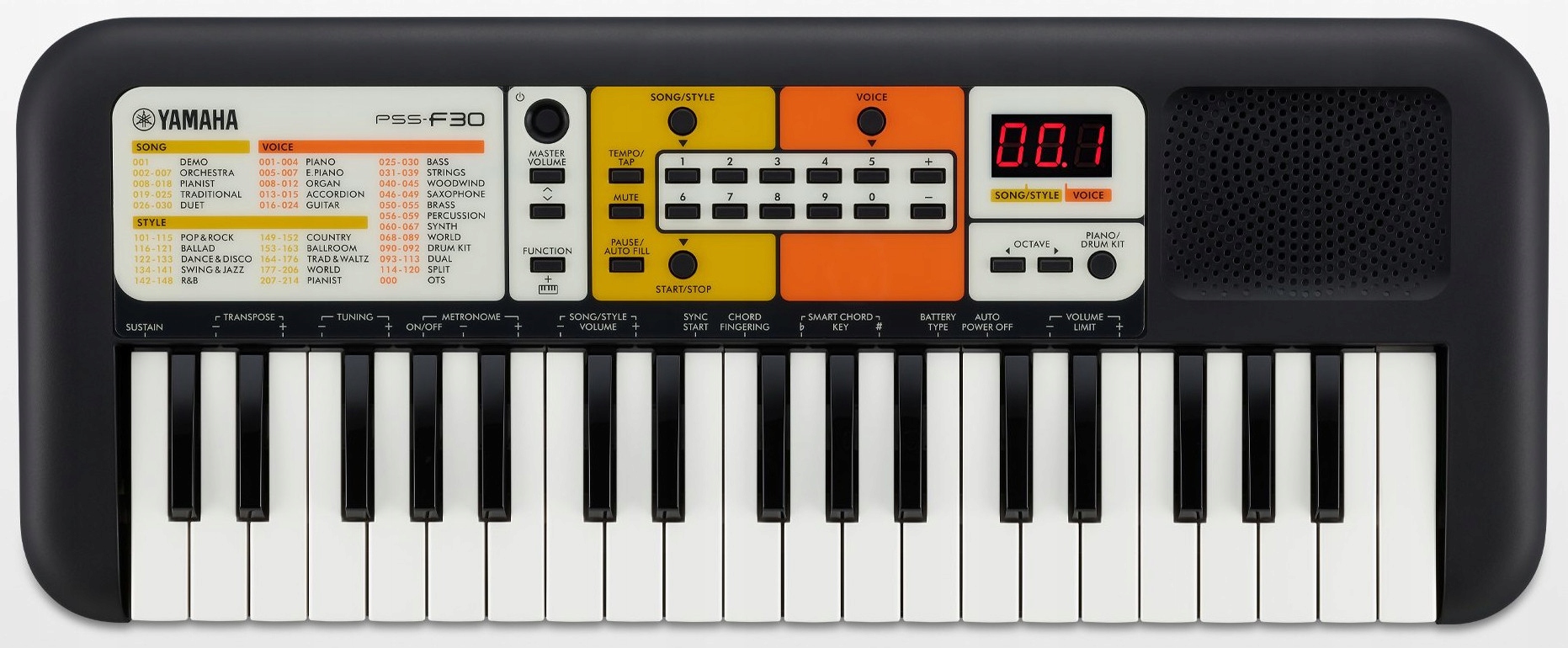 Yamaha PSS-F30 – Keyboard dla początkujących muzyków