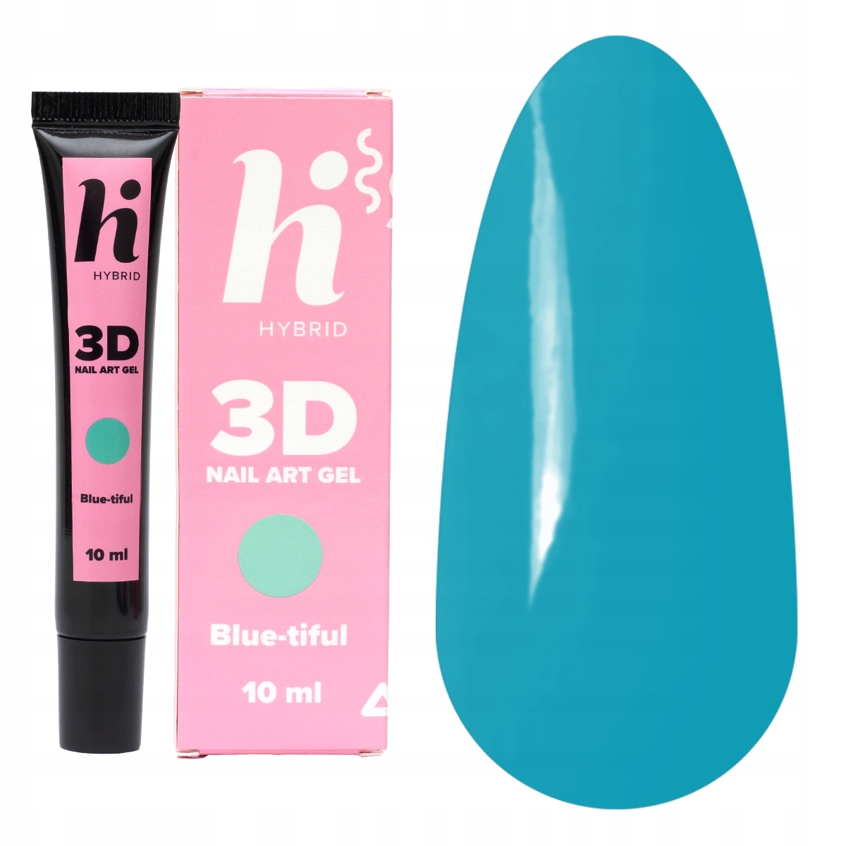 HI HYBRID Nail Art Żel do zdobień 3D Blue-tiful – Wyjątkowy niebieski akcent dla Twojego manicure