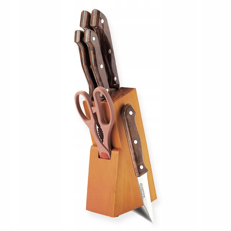 Blok na noże z drewna sosnowego – Estetyka i bezpieczeństwo