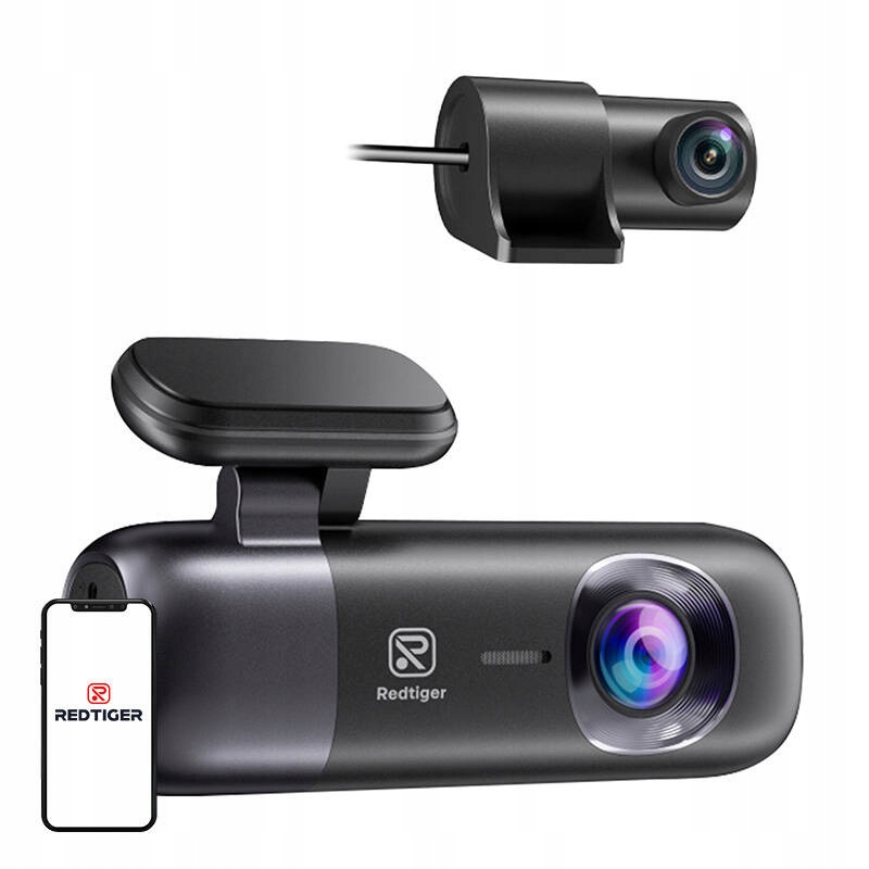 Kamera samochodowa przednia i tylna Redtiger F9(32G) 4K – Twoje bezpieczeństwo na drodze
