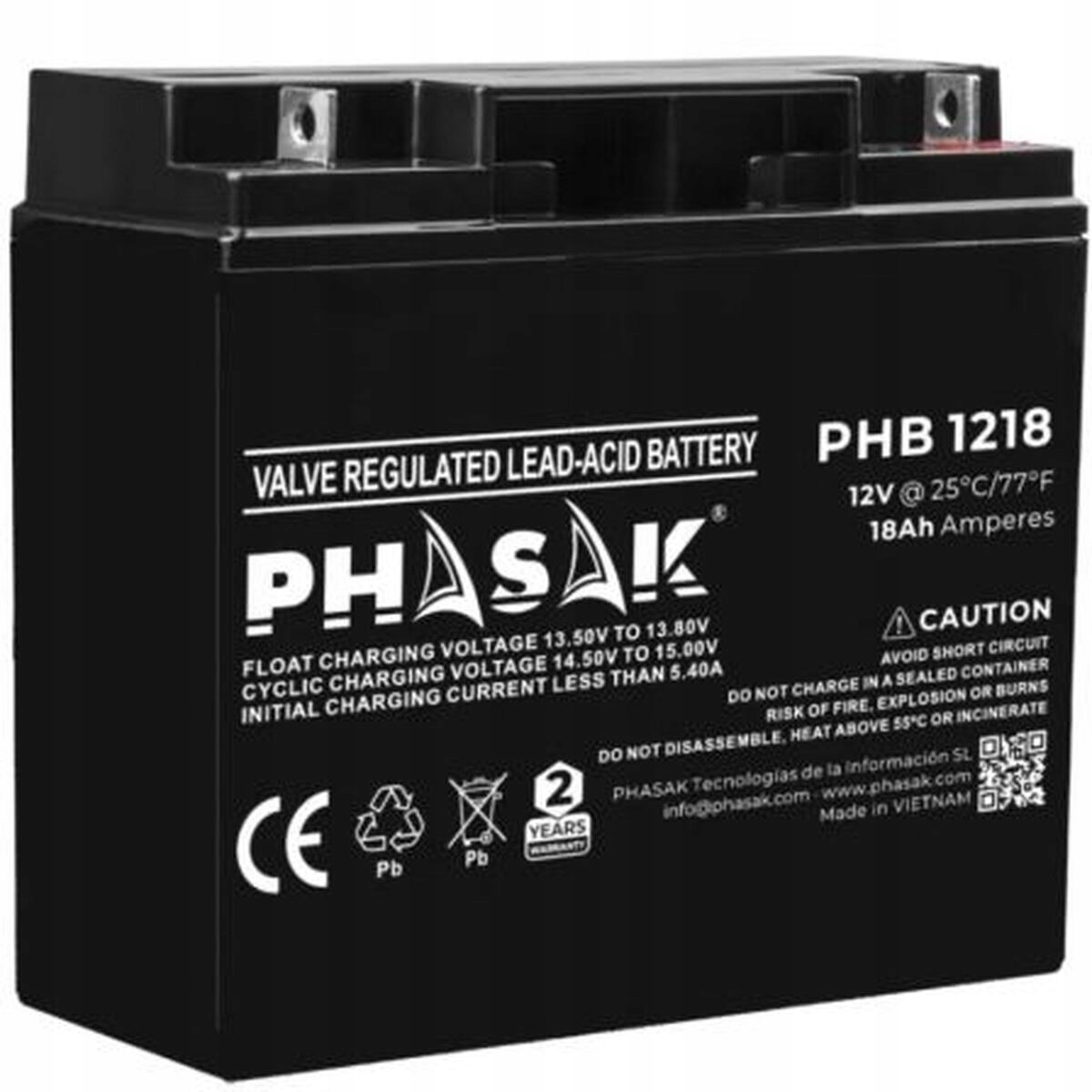 Bateria do Zasilacz awaryjny UPS Phasak PHB 1218 12 V – Niezawodne zasilanie w każdej sytuacji