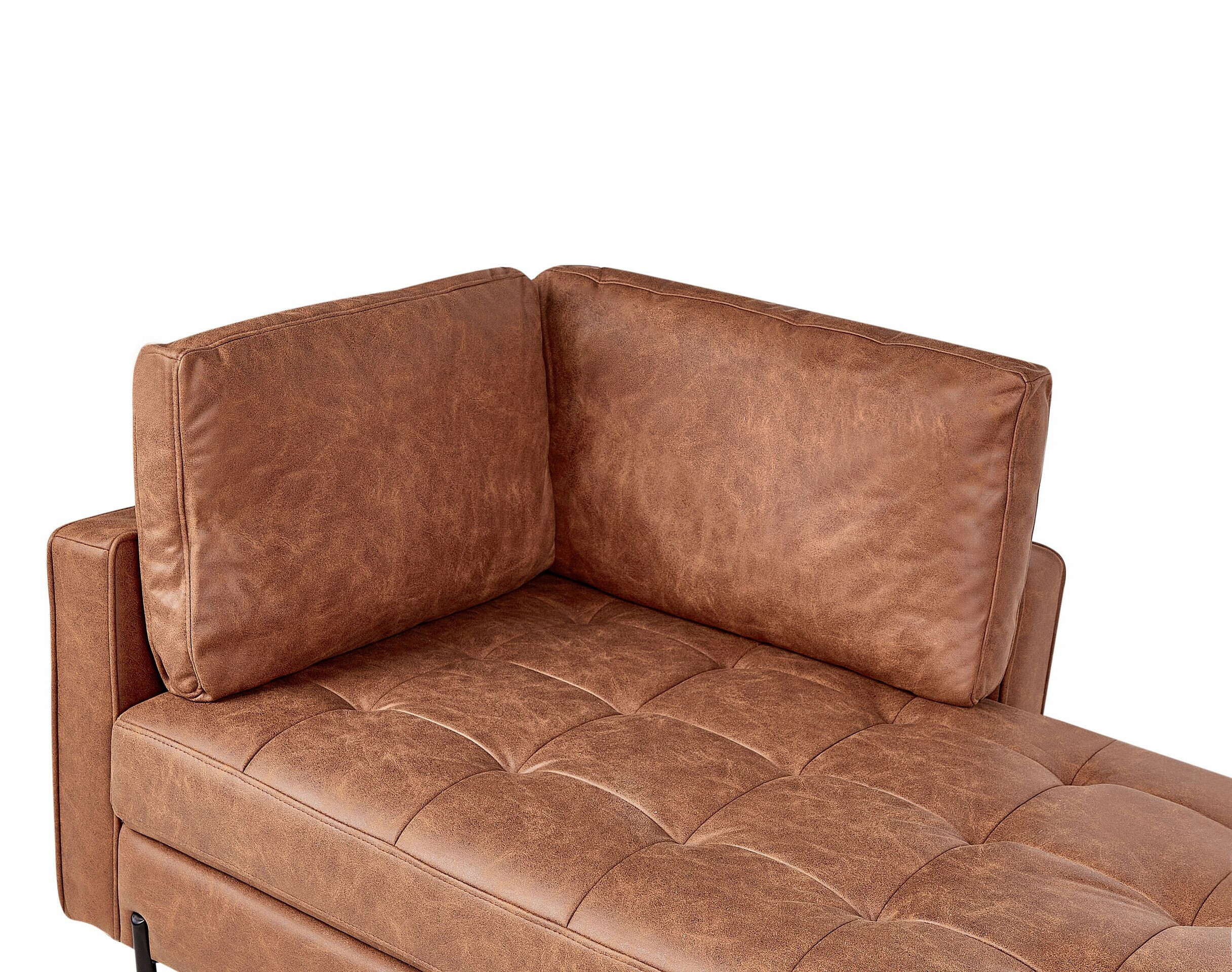 Szezlong lewostronny złoty brąz REBAIS Lumarko – Elegancja i komfort w Twoim wnętrzu