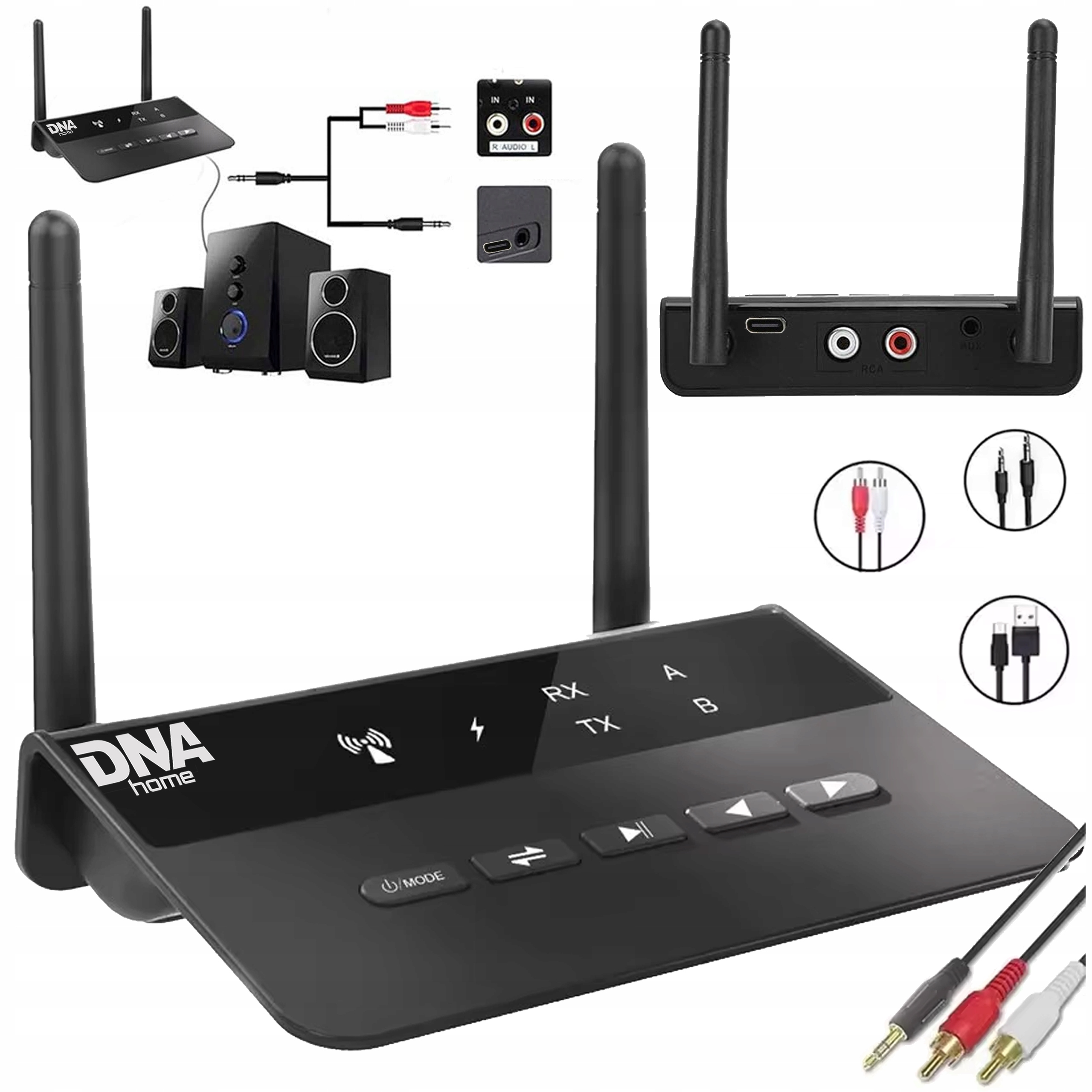 DNA HTVR – Odbiornik i nadajnik Bluetooth 5.0 do audio