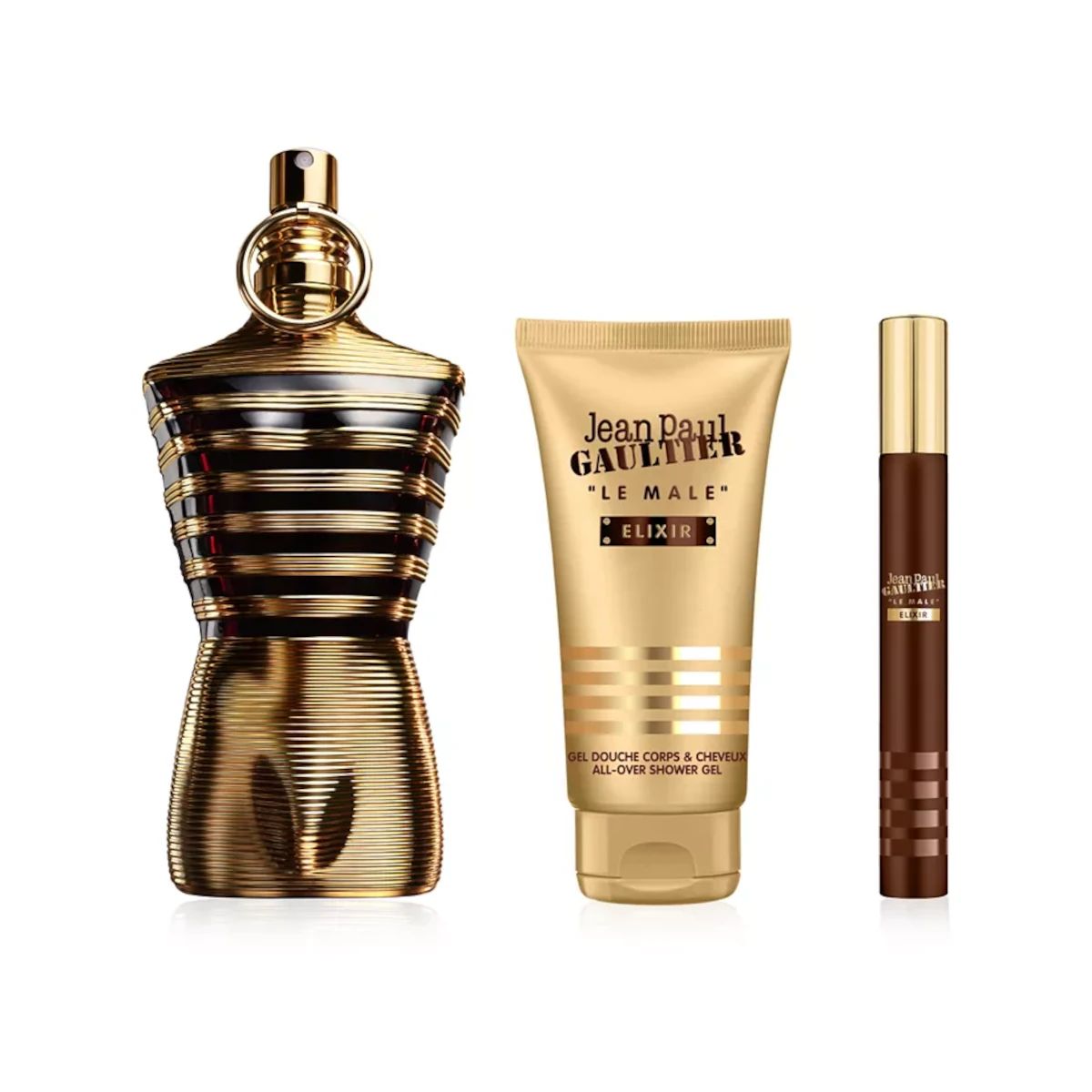 Zawartość zestawu: perfumy, żel pod prysznic i spray podróżny