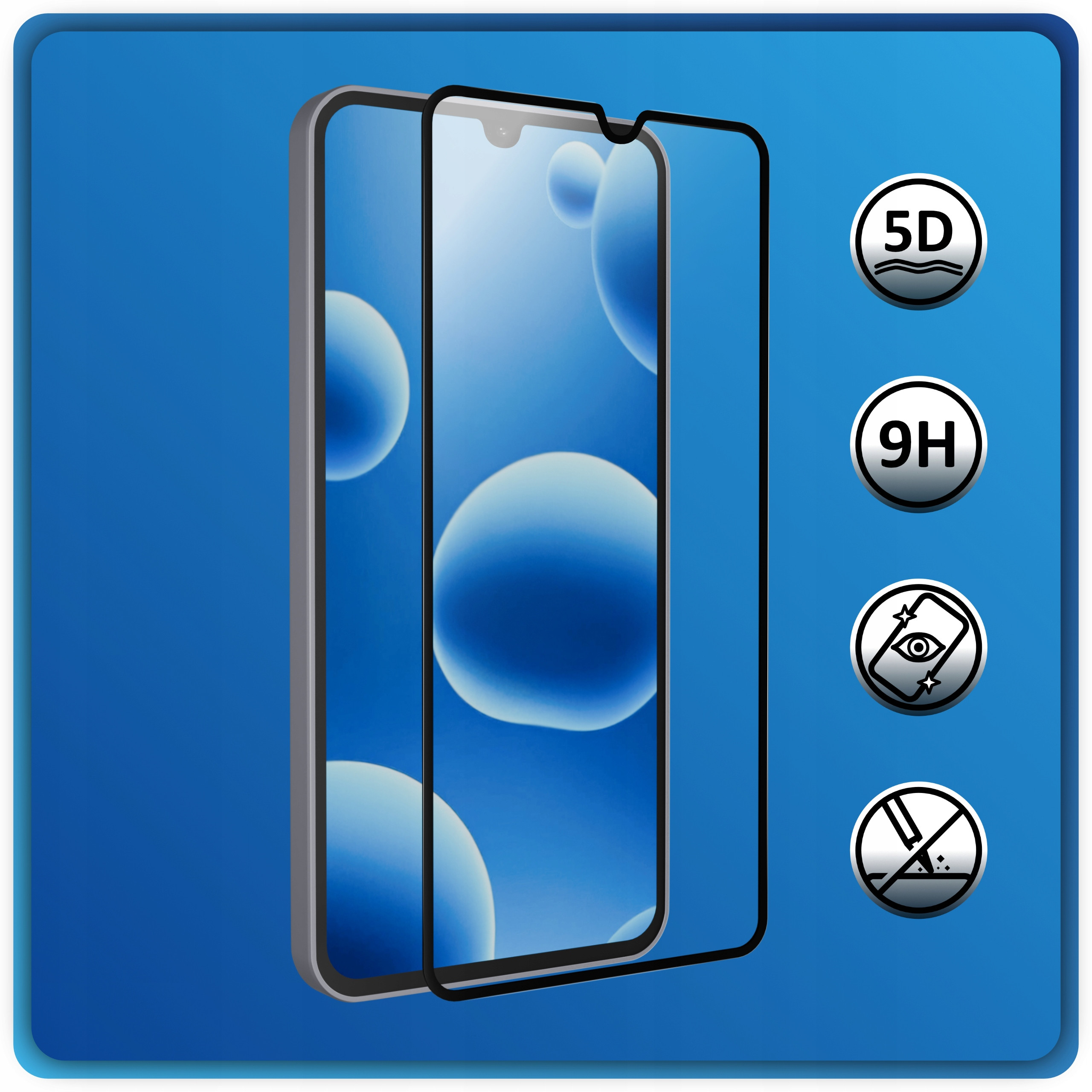 Szkło Hartowane 5D do Samsung A12 | M12 – Pełna Ochrona Ekranu