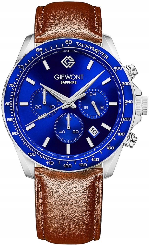 Zegarek Męski Chronograph Sapphire Brązowo Niebieski GW3520-A5 – Elegancja i styl na co dzień