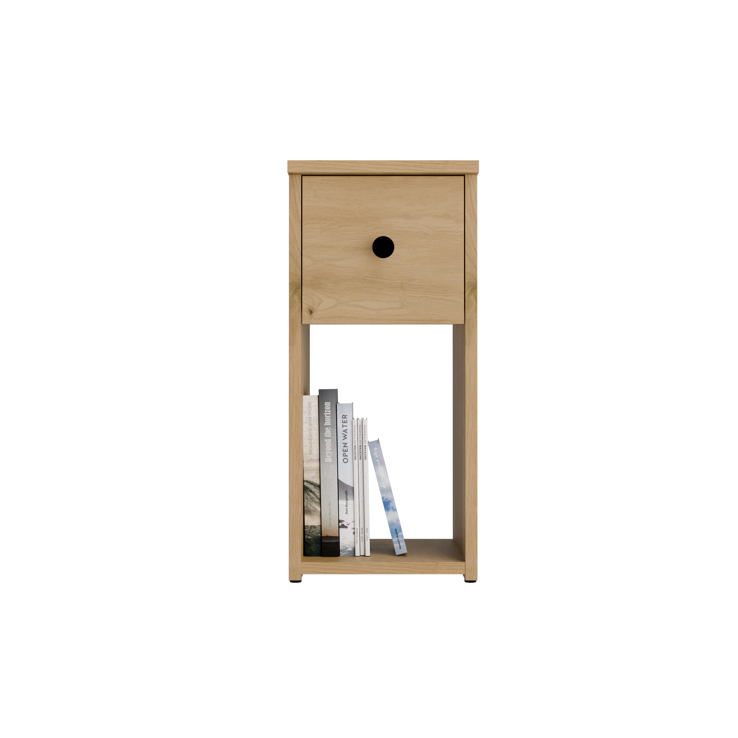 Nowoczesny design – Ciepły dąb artisan i minimalistyczny uchwyt